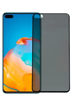 Verre Trempé Complet Antiespion Noir pour Huawei P40 Authentique