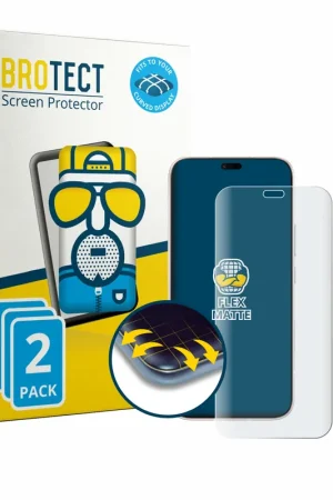 Offre Du Jour 2 Pièces BROTECT Flex Matte Full-Cover Protection d'écran intégral mat pour Honor 600 Lite