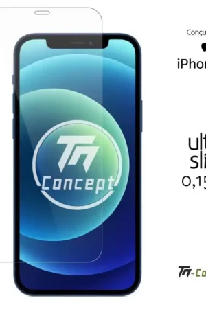 Apple iPhone 12 - Verre trempé Ultra Slim 0,15 mm - TM-Concept® Vente Directe