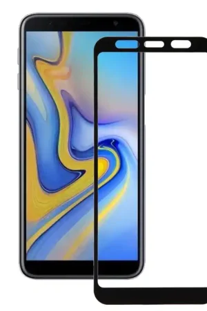 Verre Trempé Complet Noir pour Samsung Galaxy J6 Plus Réduction