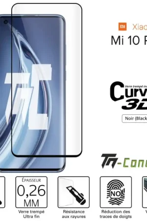 Offre Exclusive Xiaomi Mi 10 / Mi 10 Pro - Verre trempé 3D incurvé - TM-Concept®