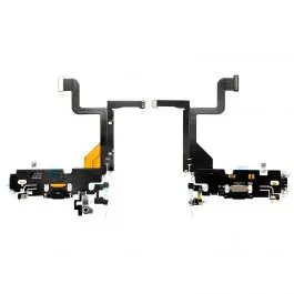 Bon Marché Nappe / Connecteur de Charge pour iPhone 13 Pro Noir Reconditionné (PIEC)