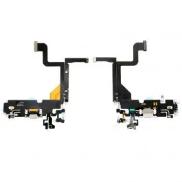 Jusqu’à Épuisement Des Stocks Nappe / Connecteur de Charge pour iPhone 13 Pro Blanc Reconditionné (PIEC)