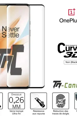 Promotion Saisonnière OnePlus 8 - Verre trempé 3D incurvé - TM-Concept®