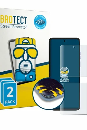 Bon Plan 2 Pièces BROTECT Flex Matte Full-Cover Protection d'écran intégral mat pour Motorola Razr 70 Ultra