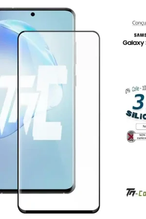 Samsung Galaxy S20 Ultra - Verre trempé incurvé 3D Silicone - TM-Concept® Usine Directe