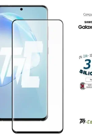 Solde Samsung Galaxy S20 Plus - Verre trempé incurvé 3D Silicone - TM-Concept®