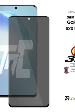Samsung Galaxy S20 Ultra - Verre trempé 3D incurvé teinté anti-espion - TM-Concept® Offre Limitée