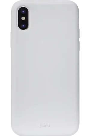 Coque semi-rigide light blue Icon Puro pour iPhone X/X Super Prix