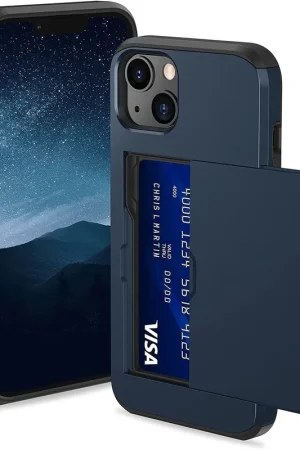 Acheter En Ligne ShieldCase Coque cartes slide iPhone 13 (bleu)