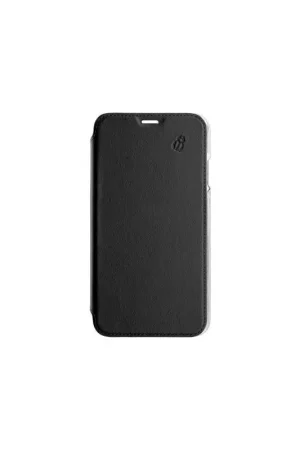 Petit Prix Folio iPhone 12 mini en Cuir Premium dos Crystal Noir Beetlecase