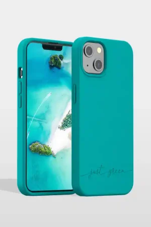 Coque iPhone 13 Blue Lagoon Just Green Bon Plan