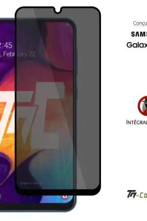 Nouveauté Samsung Galaxy A50 - Verre trempé Anti-Espions - Intégral Privacy - TM-Concept®