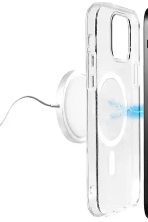 Authentique Coque iPhone 13 Pro Compatible MagSafe Lite Mag Transparente Puro