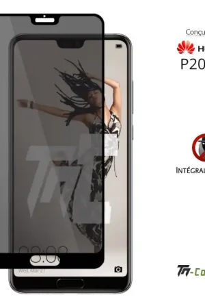 Huawei P20 Pro - Verre trempé Anti-Espions - Intégral Privacy - TM-Concept® Achat Immédiat