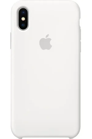Super Prix Coque iPhone Xs en silicone blanc
