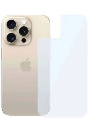 Commander Vite Verre Trempé Complet Film Arrière pour iPhone 15 Pro