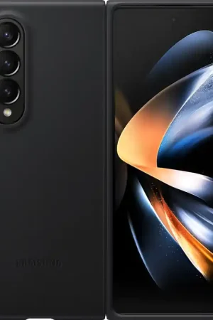 Meilleur Choix Coque Samsung G Z Fold 4 en Cuir Noire Samsung