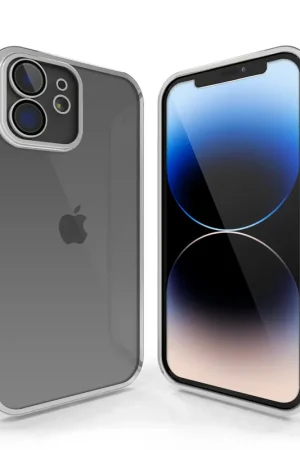 Certifié Coverzs Coque clair doux avec cache de caméra iPhone 12 (argent)