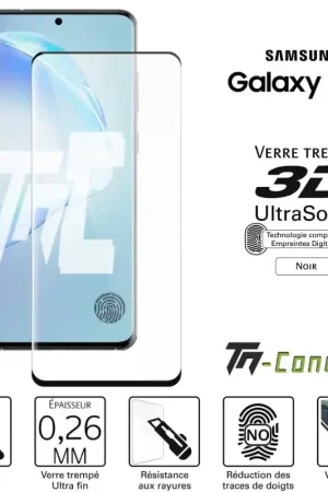 Samsung Galaxy S20 Plus - Verre trempé 3D UltraSonic - TM-Concept® Jusqu’à Épuisement Des Stocks