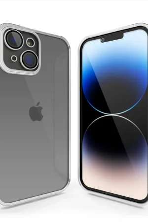 Seulement Aujourd’hui Coverzs Coque clair doux avec cache de caméra iPhone 13 (argent)
