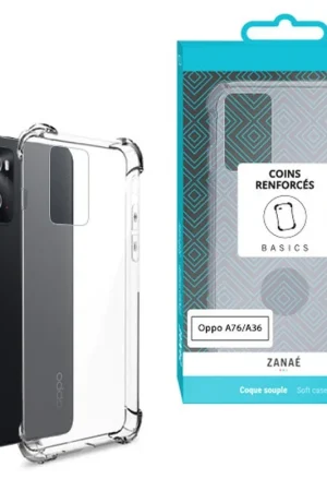 Coque Silicone transparente avec coins renforcés pour Realme et Oppo Nouvel Arrivage