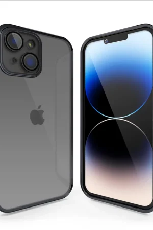 Coverzs Coque clair doux avec cache de caméra iPhone 13 Mini (noir) Meilleure Vente