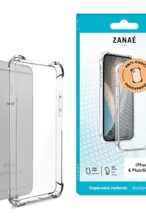 Satisfait Ou Remboursé Coque silicone transparente coins renforcés pour iPhone 6 Plus/6s Plus