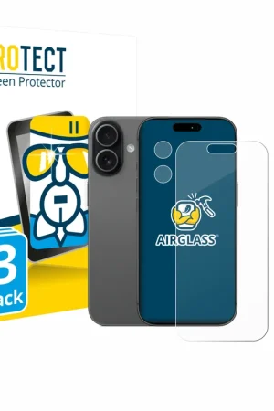 3 Pièces BROTECT AirGlass Protection d'écran en verre pour Apple iPhone 17 (Avant+Caméra) Commande En Gros
