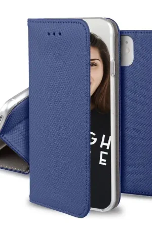 ETUI FOLIO STAND MAGNETIQUE BLEU APPLE IPHONE 13 Bon Plan