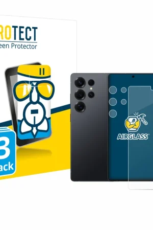 Vente Flash 3 Pièces BROTECT AirGlass Protection d'écran en verre pour Samsung Galaxy S25 Ultra (Avant+Caméra)