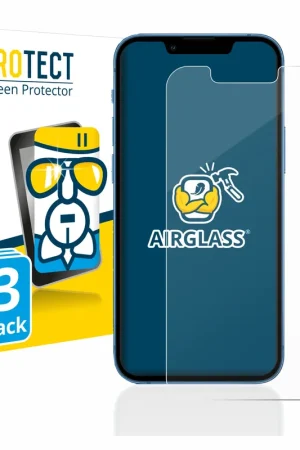 Dernier Modèle 3 Pièces BROTECT AirGlass Protection d'écran en verre pour Apple iPhone 13 mini