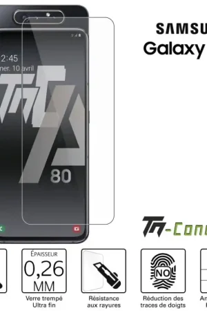 Samsung Galaxy A80 - Verre trempé TM-Concept® - Gamme Standard Premium Expédition Rapide