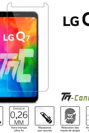 Bon Marché LG Q7 / Q7+ Verre trempé TM-Concept® - Gamme Standard Premium