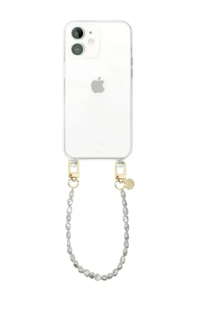 Satisfait Ou Remboursé xoxo Wildhearts Coque transparente avec cordon court Pearlfection - iPhone 12