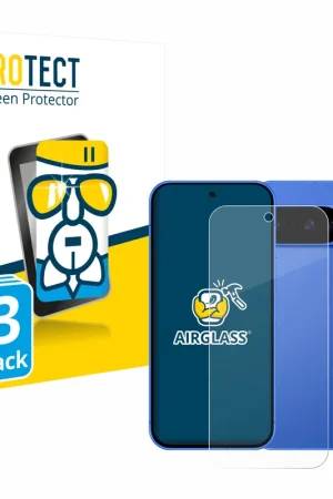 Must-Have 3 Pièces BROTECT AirGlass Protection d'écran en verre pour Google Pixel 10 (Avant+Caméra)