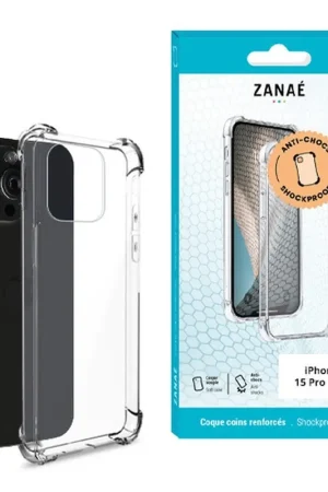 Bon Marché Coque Silicone transparente pour iPhone 15 Pro Max