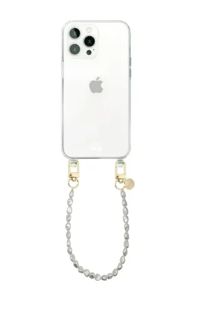 Commande En Gros xoxo Wildhearts Coque transparente avec cordon court Pearlfection - iPhone 13 Pro Max