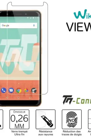 Offre Exclusive Wiko View Go - Verre trempé TM-Concept® - Gamme Standard Premium