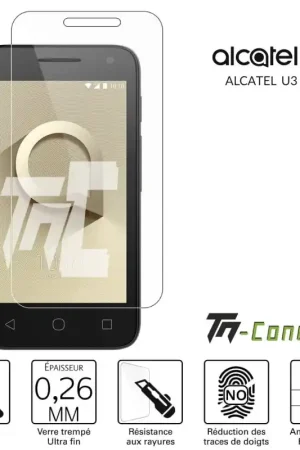 Alcatel U3 2018 - Verre trempé TM-Concept® - Gamme Standard Premium Meilleure Vente