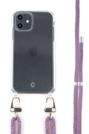 Coverzs Coque avec cordon iPhone 11 (transparent/violet) Super Prix