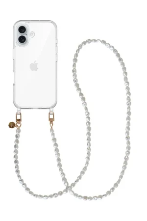 Acheter En Ligne xoxo Wildhearts Coque transparente avec cordon long iPhone 16 - Pearlfection
