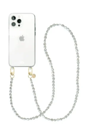 xoxo Wildhearts Coque transparente avec cordon long iPhone 16 Pro Max - Pearlfection Paiement Sécurisé
