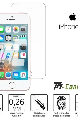 Apple iPhone SE (2016) - Verre trempé TM-Concept® - Gamme Standard Premium Bon Marché