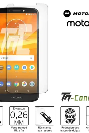 Nouvel Arrivage Motorola Moto E5 - Verre trempé TM-Concept® - Gamme Standard Premium