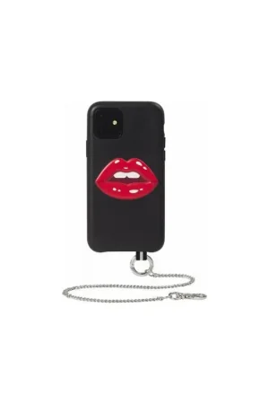 Coque iPhone 11 Bastille en Cuir Motif Bouche en relief Artefakt Achat Immédiat