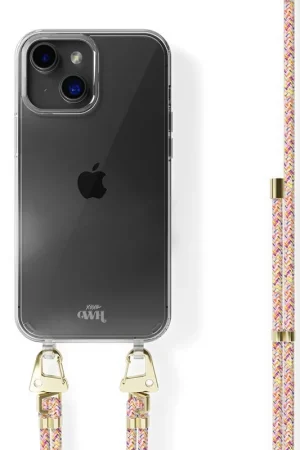 xoxo Wildhearts Coque transparente avec cordon Rainbow Vibes - iPhone 14 Plus Expédition Rapide
