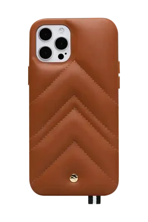 Solde Coque iPhone 12 / 12 Pro Louvre en Cuir Cognac Artefakt