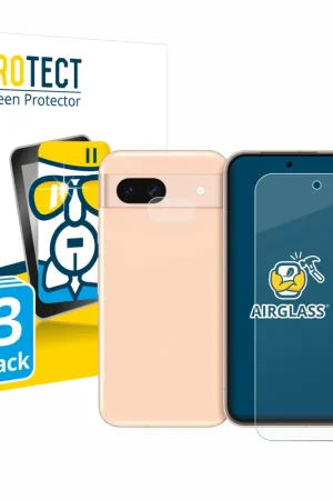Offre Spéciale 3 Pièces BROTECT AirGlass Protection d'écran en verre pour Google Pixel 8a (Avant+Caméra)