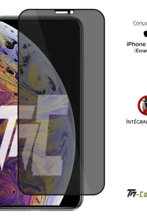 Acheter En Ligne Apple iPhone XS Max - Verre trempé Anti-Espions - Intégral Privacy - TM-Concept®